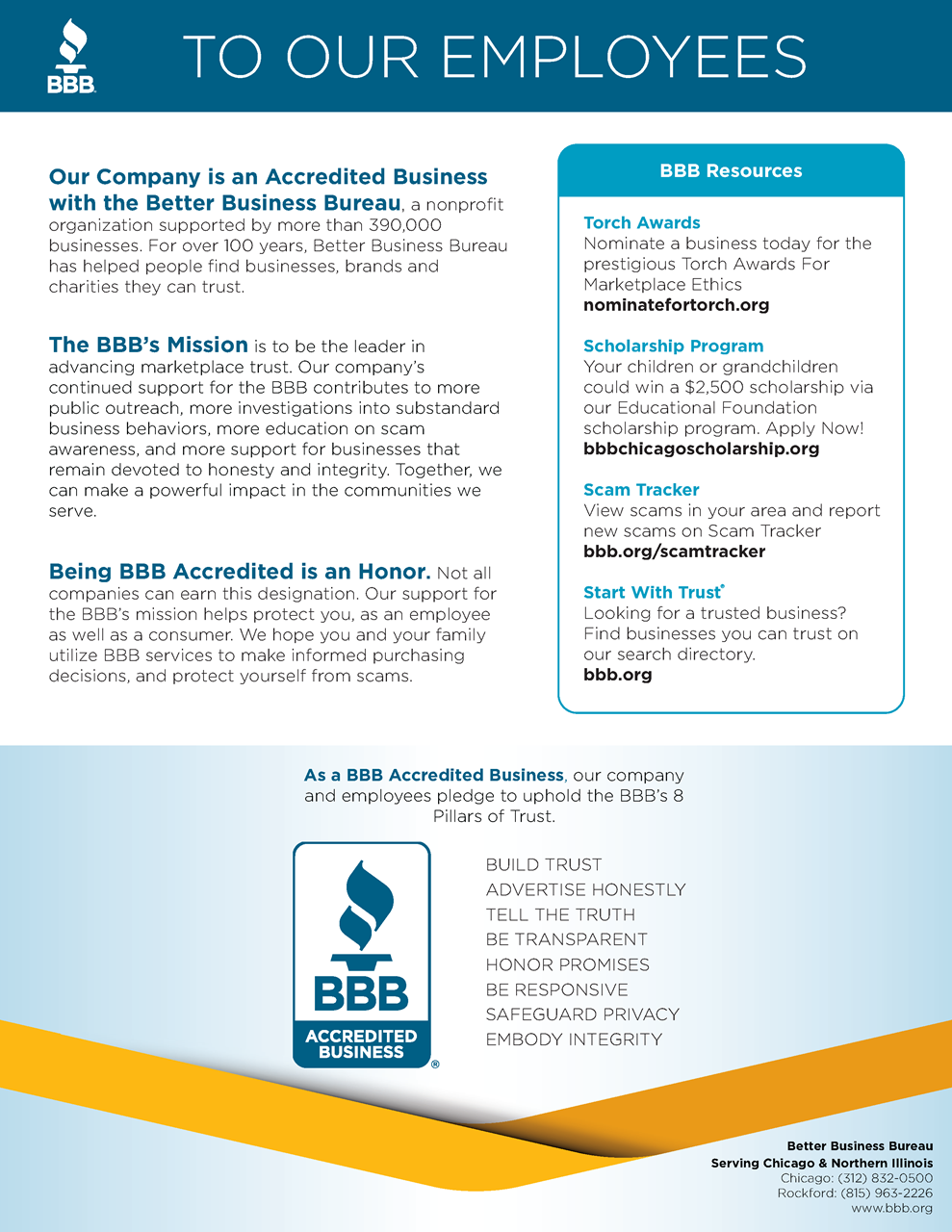 Picture of BBB&reg; Accreditation Office Poster